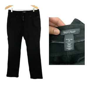 White House‎ Black Market Black Slacks Slim Leg 6R Women's Casual Pants